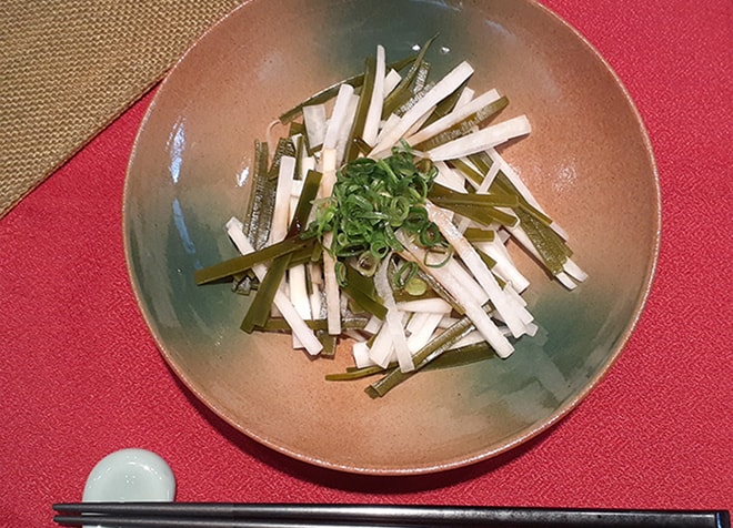 昆布と大根のサラダ